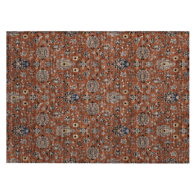 Addison Chantille ACN2192 Global Machine Made Traditional Paprika Rug