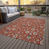 Addison Chantille ACN2192 Global Machine Made Traditional Red Rug