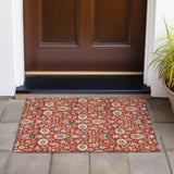 Addison Chantille ACN2192 Global Machine Made Traditional Red Rug