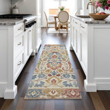 Addison Chantille ACN2193 Floral Machine Made Transitional Beige Rug
