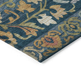 Addison Chantille ACN2193 Floral Machine Made Transitional Navy Rug