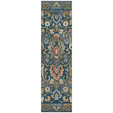 Addison Chantille ACN2193 Floral Machine Made Transitional Navy Rug