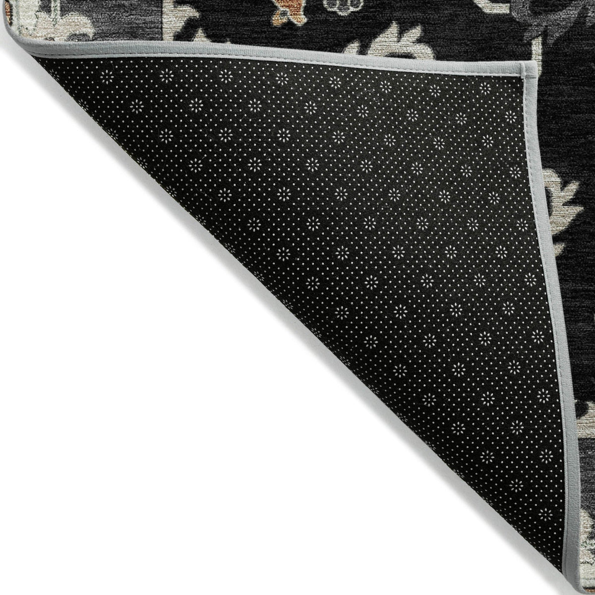 Addison Chantille ACN2194 Global Machine Made Traditional Black Rug