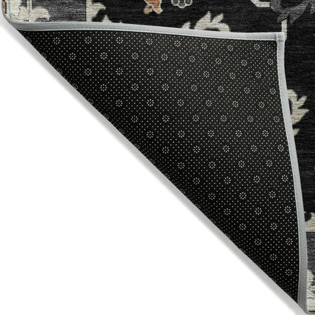 Addison Chantille ACN2194 Global Machine Made Traditional Black Rug