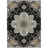 Addison Chantille ACN2194 Global Machine Made Traditional Black Rug