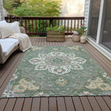 Addison Chantille ACN2194 Global Machine Made Traditional Green Rug