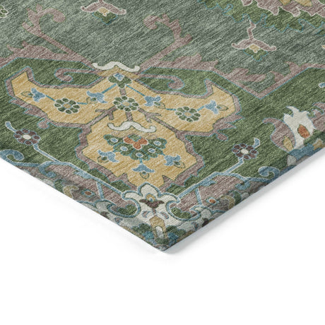 Addison Chantille ACN2194 Global Machine Made Traditional Green Rug