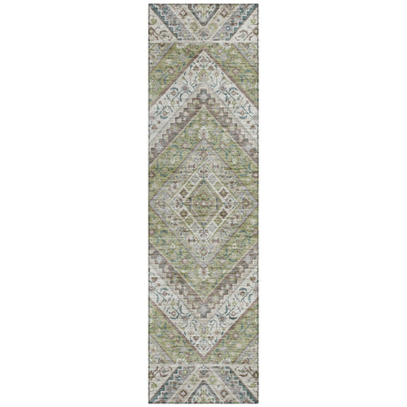 Addison Chantille ACN2195 Geometric Machine Made Transitional Aloe Rug