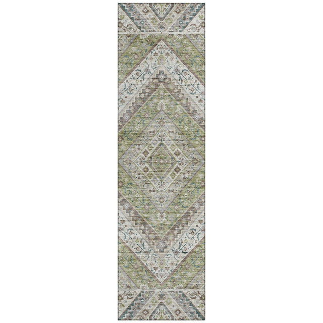 Addison Chantille ACN2195 Geometric Machine Made Transitional Aloe Rug