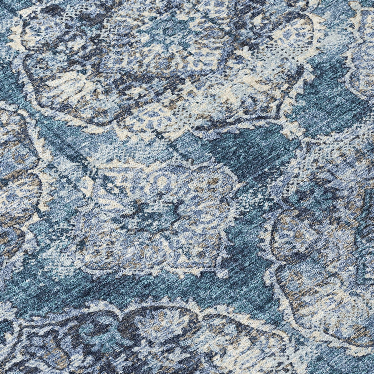 Addison Chantille ACN2196 Panel Machine Made Transitional Denim Rug