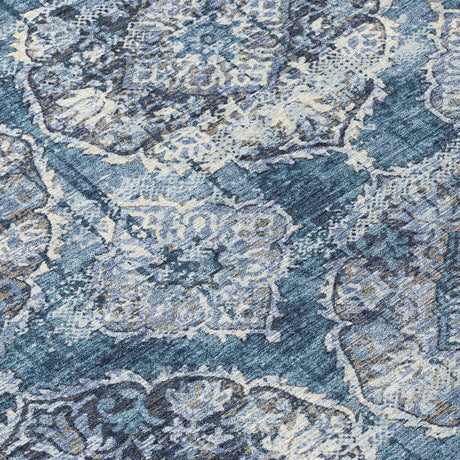 Addison Chantille ACN2196 Panel Machine Made Transitional Denim Rug