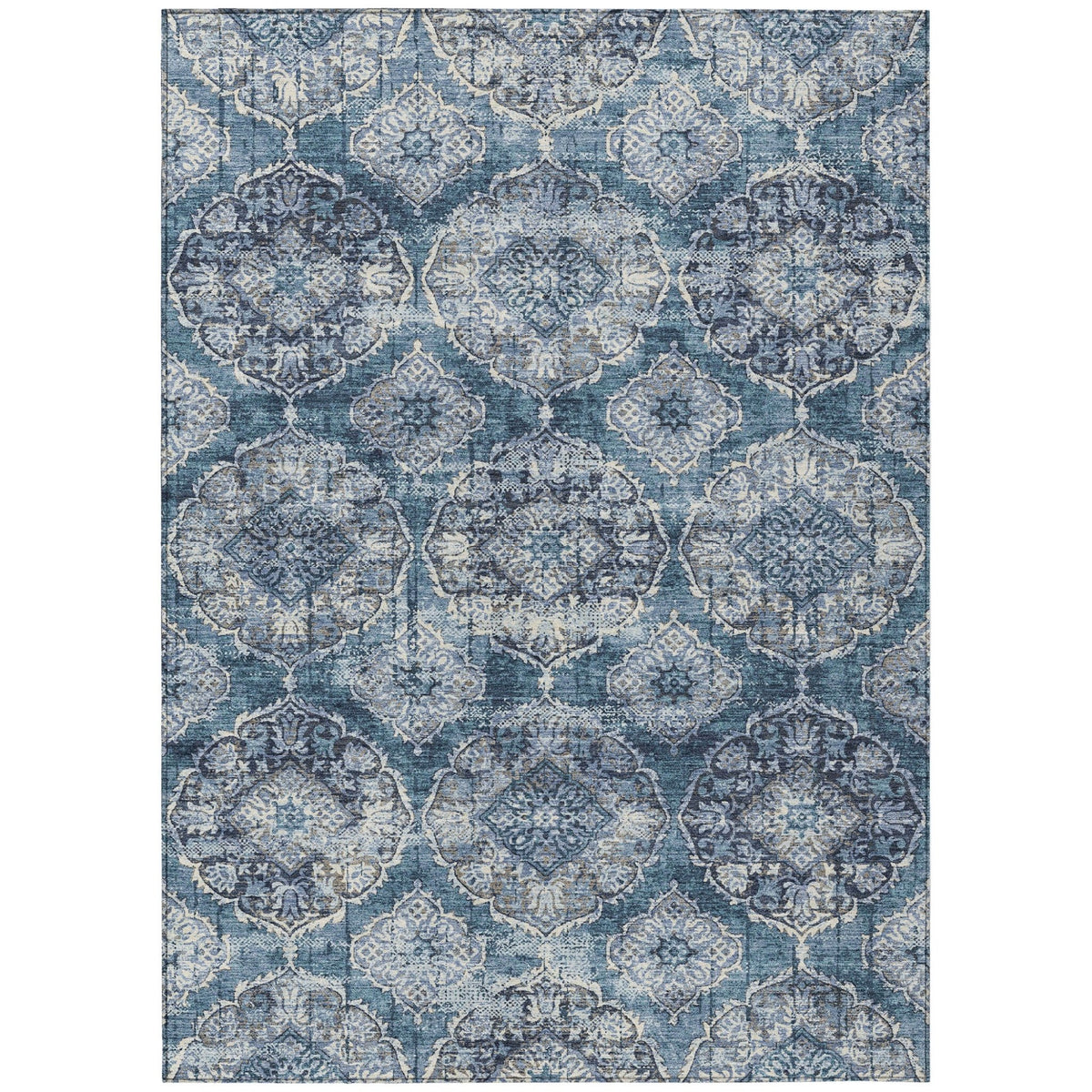 Addison Chantille ACN2196 Panel Machine Made Transitional Denim Rug