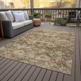 Addison Chantille ACN2196 Panel Machine Made Transitional Paprika Rug