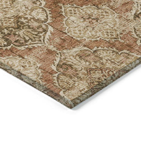 Addison Chantille ACN2196 Panel Machine Made Transitional Paprika Rug