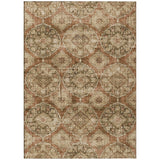 Addison Chantille ACN2196 Panel Machine Made Transitional Paprika Rug