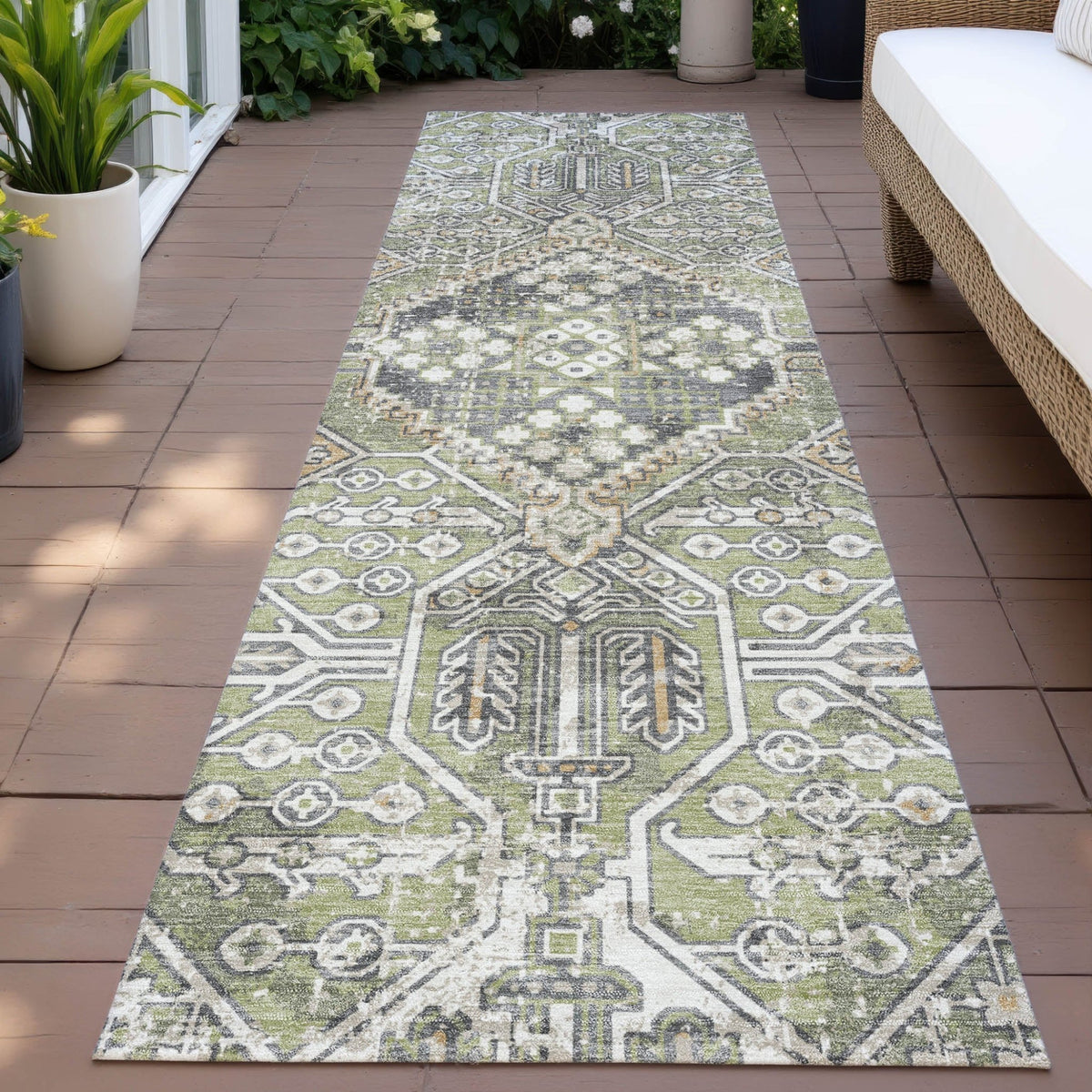 Addison Chantille ACN2197 Global Machine Made Traditional Aloe Rug