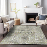 Addison Chantille ACN2197 Global Machine Made Traditional Aloe Rug