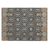Addison Chantille ACN2199 Panel Machine Made Transitional Black Rug