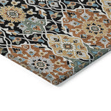 Addison Chantille ACN2199 Panel Machine Made Transitional Black Rug