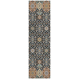 Addison Chantille ACN2199 Panel Machine Made Transitional Black Rug
