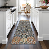 Addison Chantille ACN2199 Panel Machine Made Transitional Black Rug