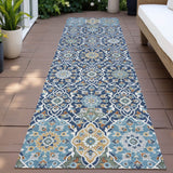 Addison Chantille ACN2199 Panel Machine Made Transitional Navy Rug