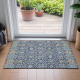 Addison Chantille ACN2199 Panel Machine Made Transitional Navy Rug