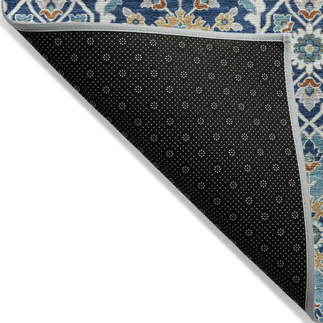 Addison Chantille ACN2199 Panel Machine Made Transitional Navy Rug