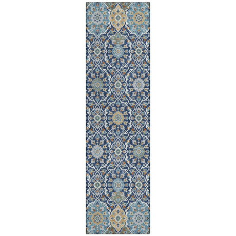 Addison Chantille ACN2199 Panel Machine Made Transitional Navy Rug
