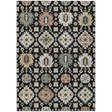 Addison Chantille ACN2200 Bohemian Machine Made Transitional Black Rug