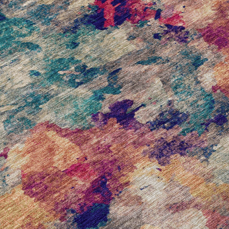 Addison Chantille ACN2203 Abstract Machine Made Transitional Putty Rug
