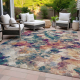 Addison Chantille ACN2203 Abstract Machine Made Transitional Putty Rug