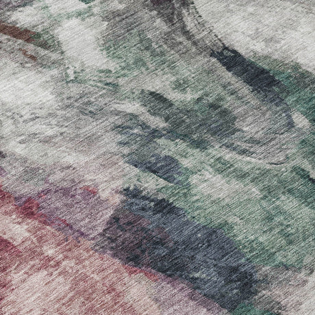 Addison Chantille ACN2204 Abstract Machine Made Transitional Green Rug