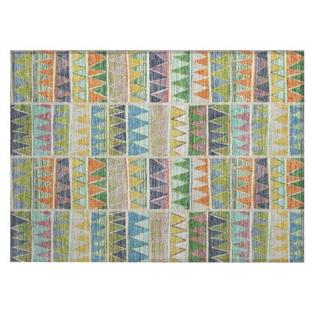 Addison Chantille ACN2205 Geometric Machine Made Transitional Beige Rug