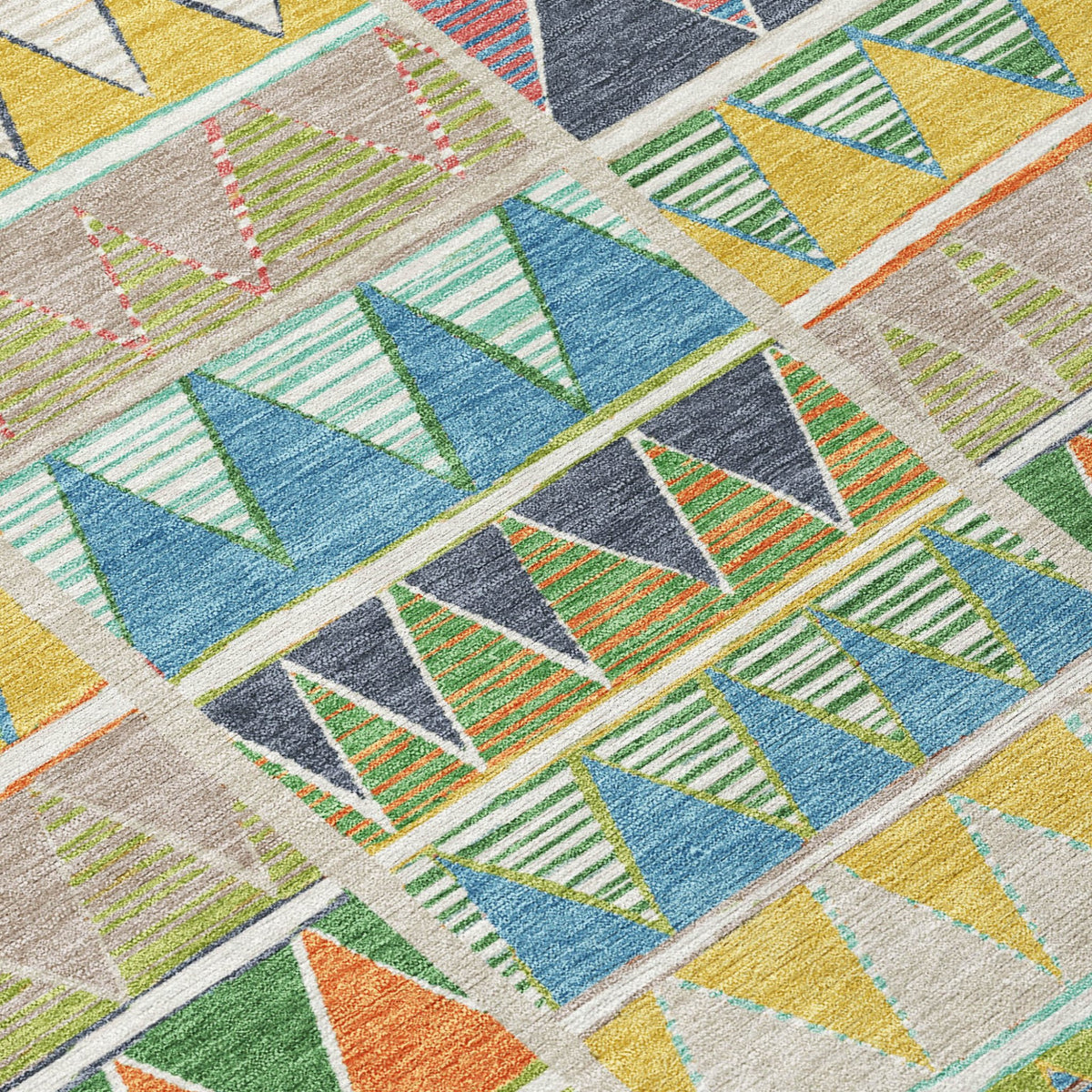 Addison Chantille ACN2205 Geometric Machine Made Transitional Beige Rug
