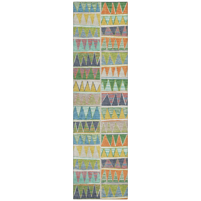 Addison Chantille ACN2205 Geometric Machine Made Transitional Beige Rug