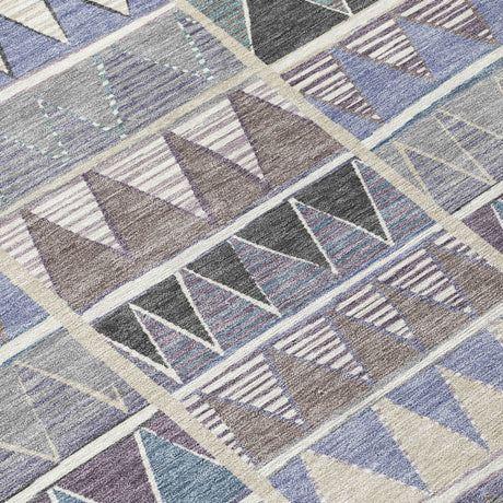 Addison Chantille ACN2205 Geometric Machine Made Transitional Lavender Rug