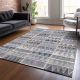 Addison Chantille ACN2205 Geometric Machine Made Transitional Lavender Rug