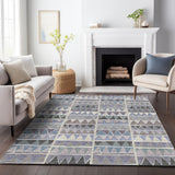 Addison Chantille ACN2205 Geometric Machine Made Transitional Lavender Rug