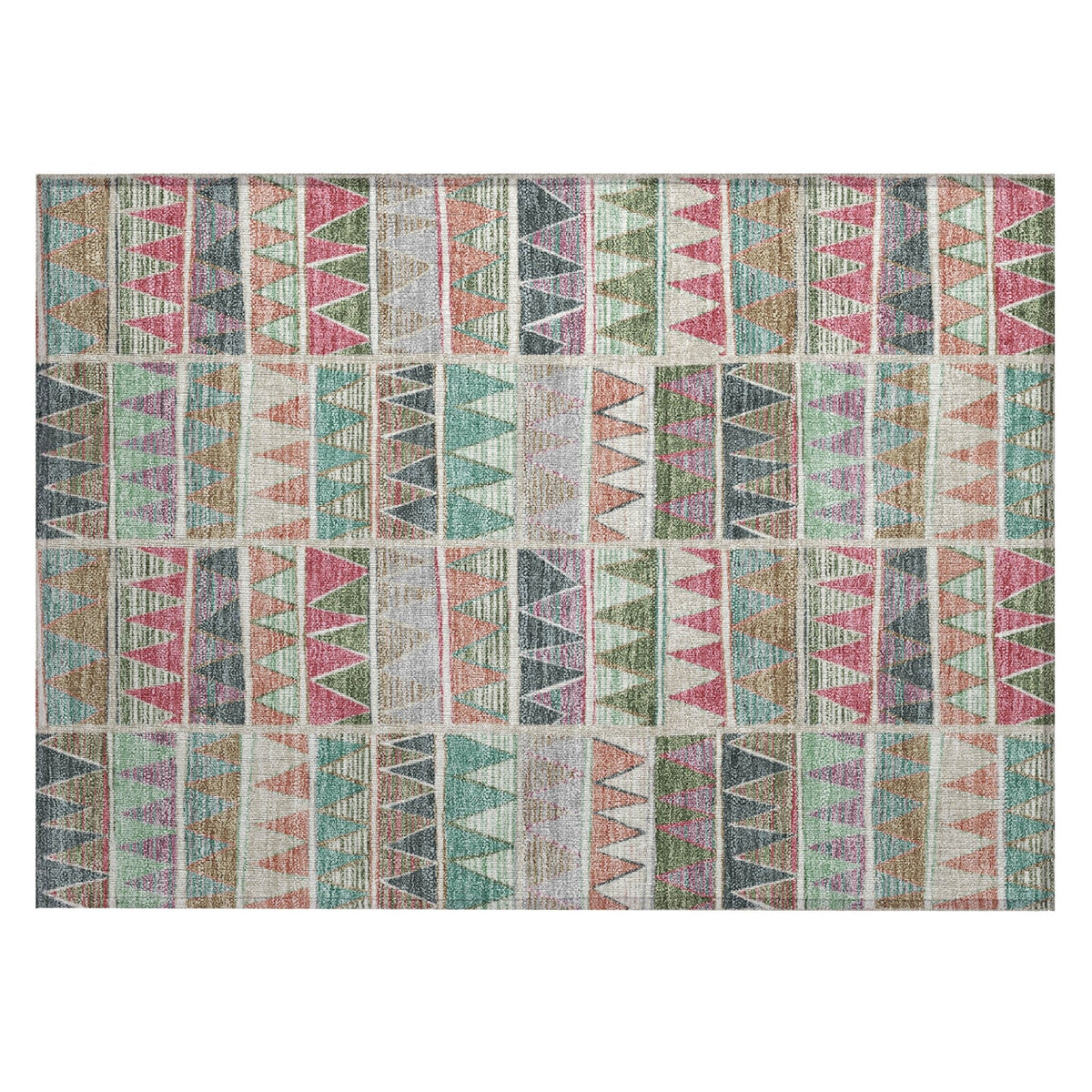 Addison Chantille ACN2205 Geometric Machine Made Transitional Salmon Rug