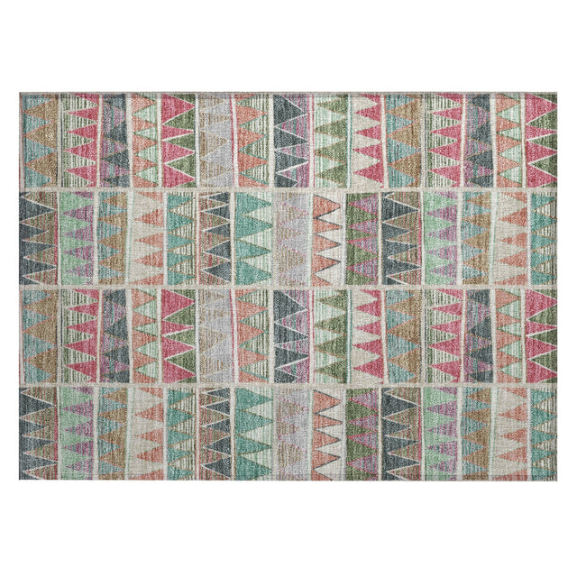 Addison Chantille ACN2205 Geometric Machine Made Transitional Salmon Rug