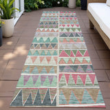Addison Chantille ACN2205 Geometric Machine Made Transitional Salmon Rug