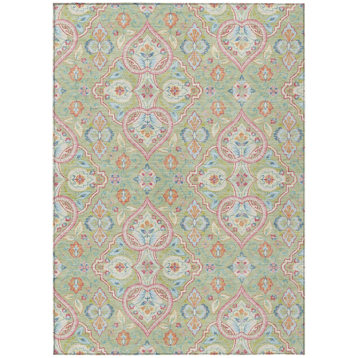 Addison Chantille ACN2207 Bohemian Machine Made Transitional Aloe Rug