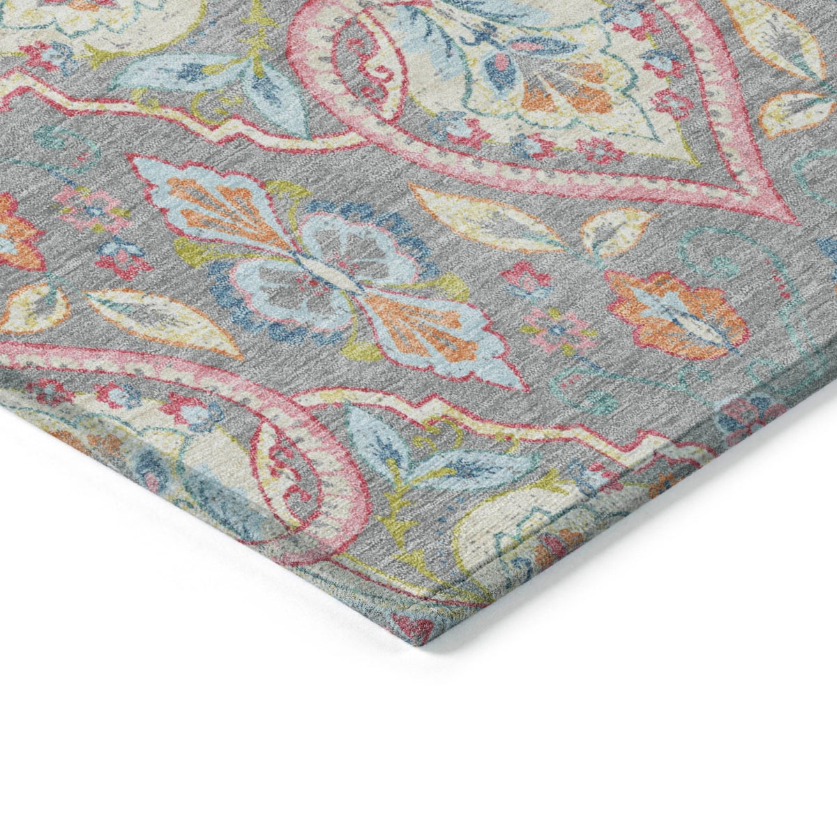 Addison Chantille ACN2207 Bohemian Machine Made Transitional Gray Rug
