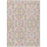 Addison Chantille ACN2207 Bohemian Machine Made Transitional Pink Rug