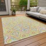 Addison Chantille ACN2207 Bohemian Machine Made Transitional Yellow Rug