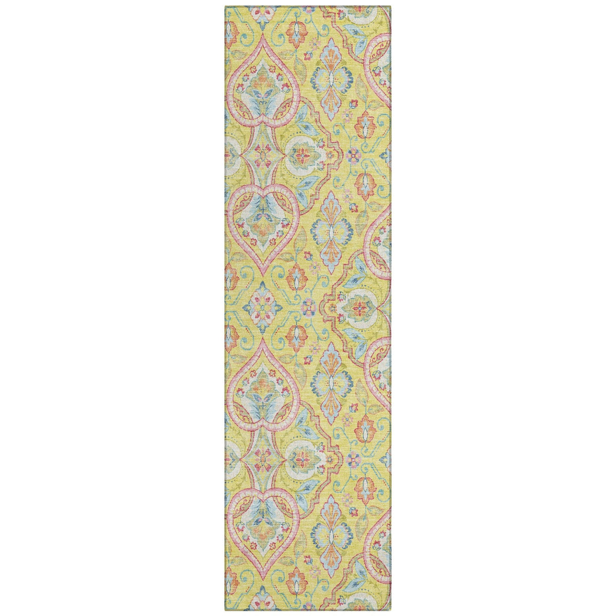 Addison Chantille ACN2207 Bohemian Machine Made Transitional Yellow Rug