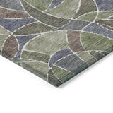 Addison Chantille ACN2208 Geometric Machine Made Transitional Green Rug