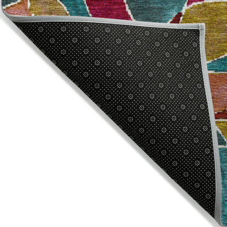 Addison Chantille ACN2208 Geometric Machine Made Transitional Merlot Rug