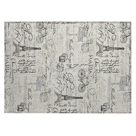 Addison Chantille ACN2209 Novelty Machine Made Transitional Beige Rug